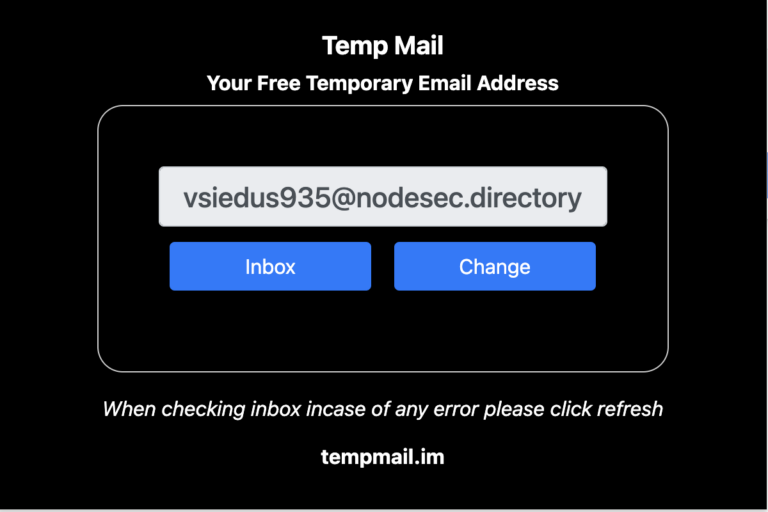 temp mail